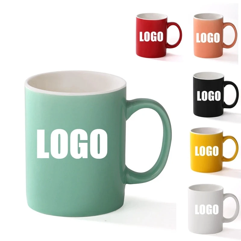 Custom 11 oz Smooth Ceramic Milk Cup 1