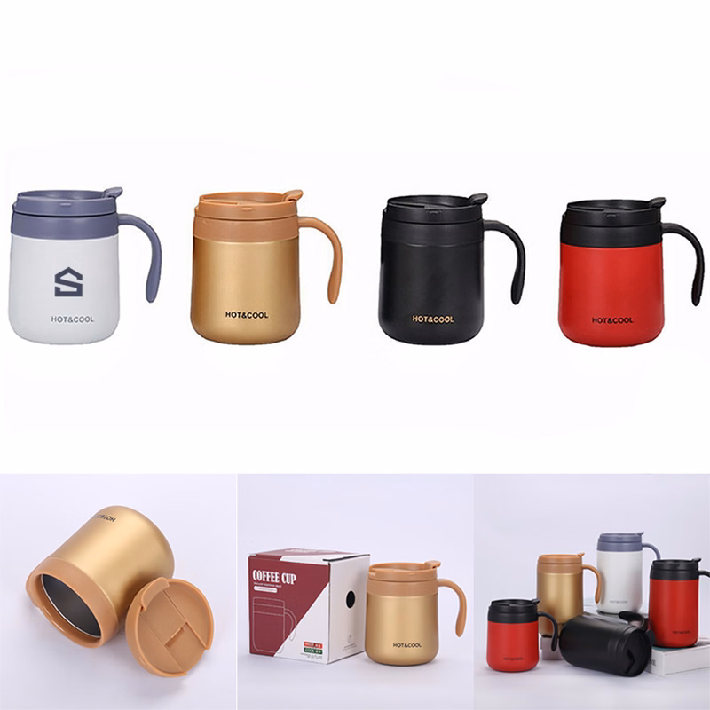 12 oz Stainless Steel Tumbler w/ Handle