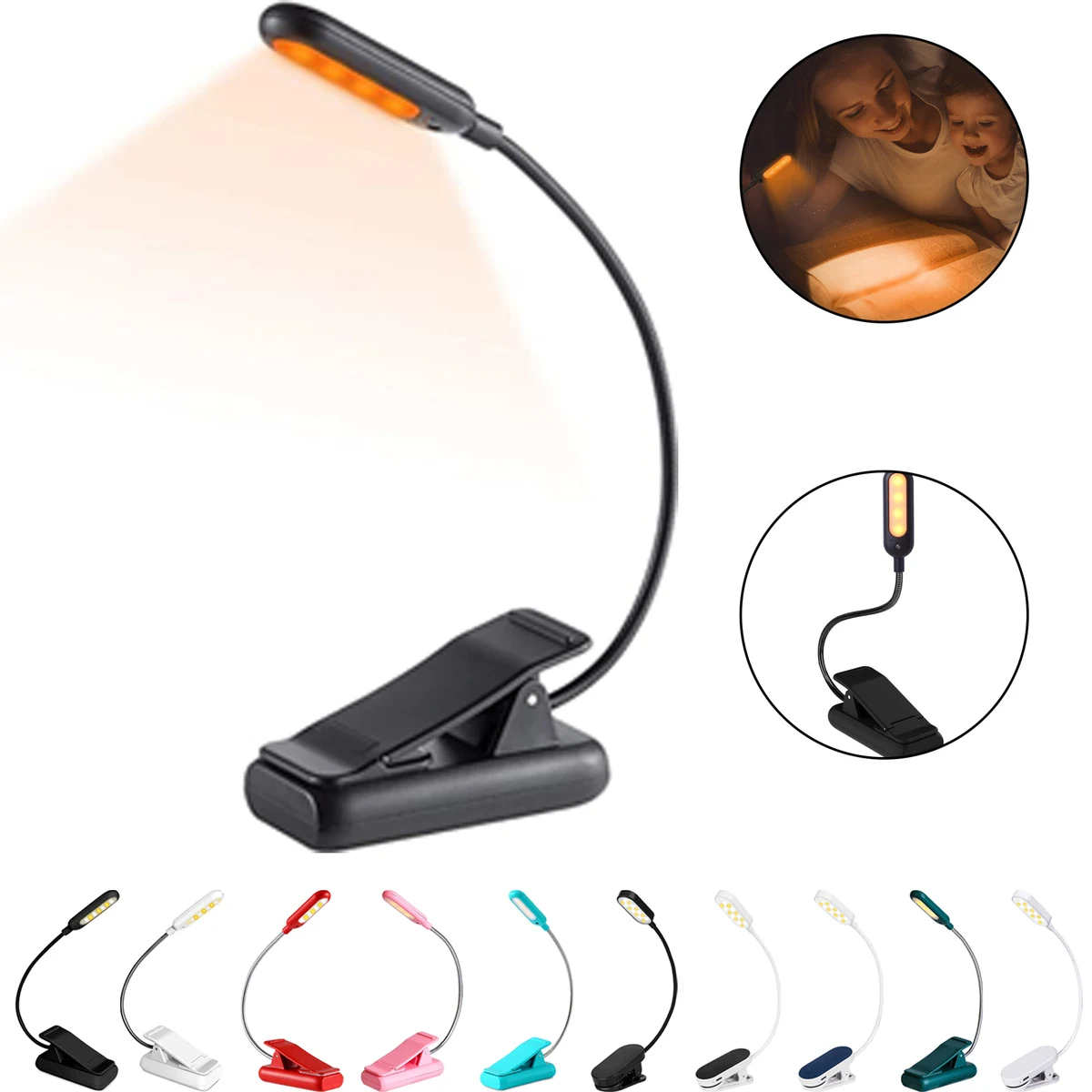 Clip On Rechargeable Reading Light 1