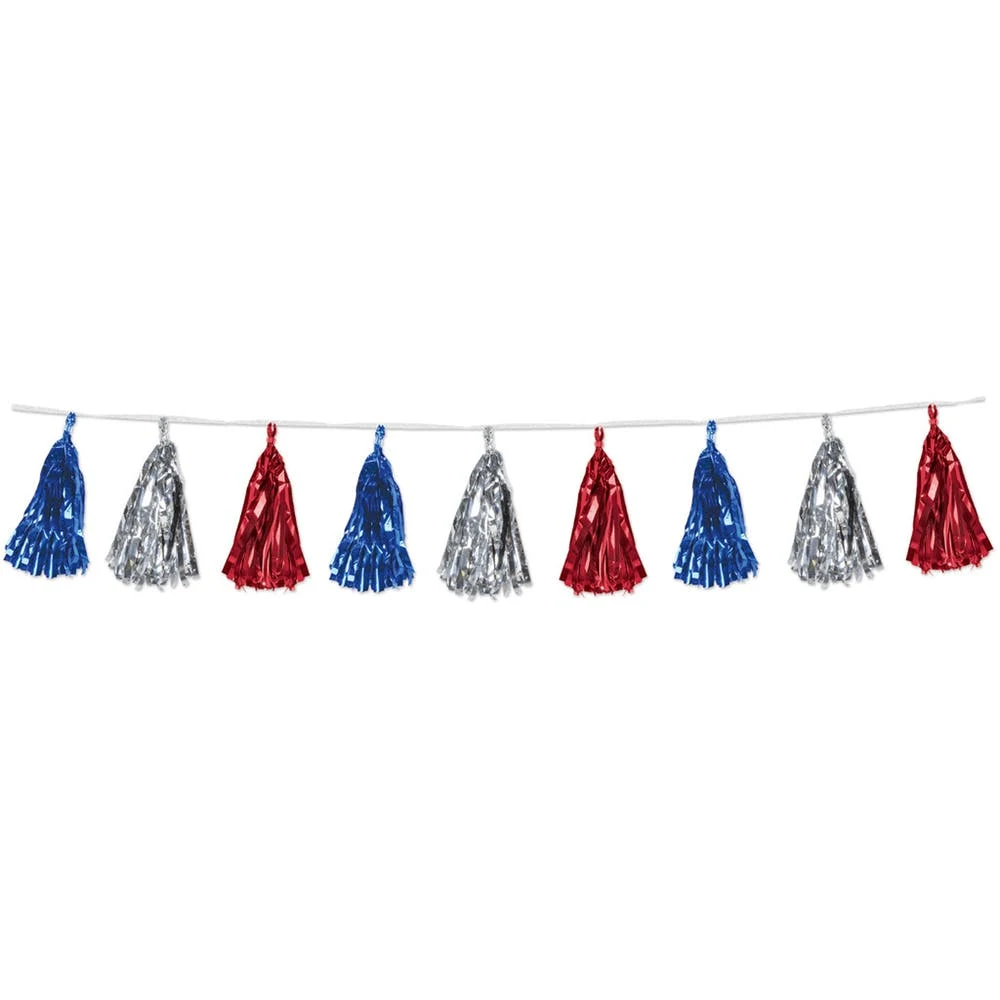 Metallic Tassel Garlands - Assorted 8' 1