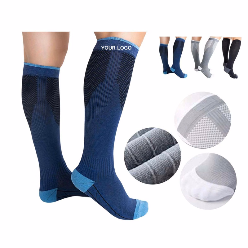 Breathable Long Soccer Socks with Reinforced Toe