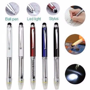 3 In 1 Touch Screen Pen With Led Light