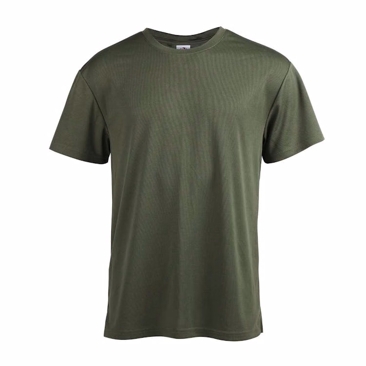 Micro Mesh Active Short Sleeve T-Shirts - Olive 3XL