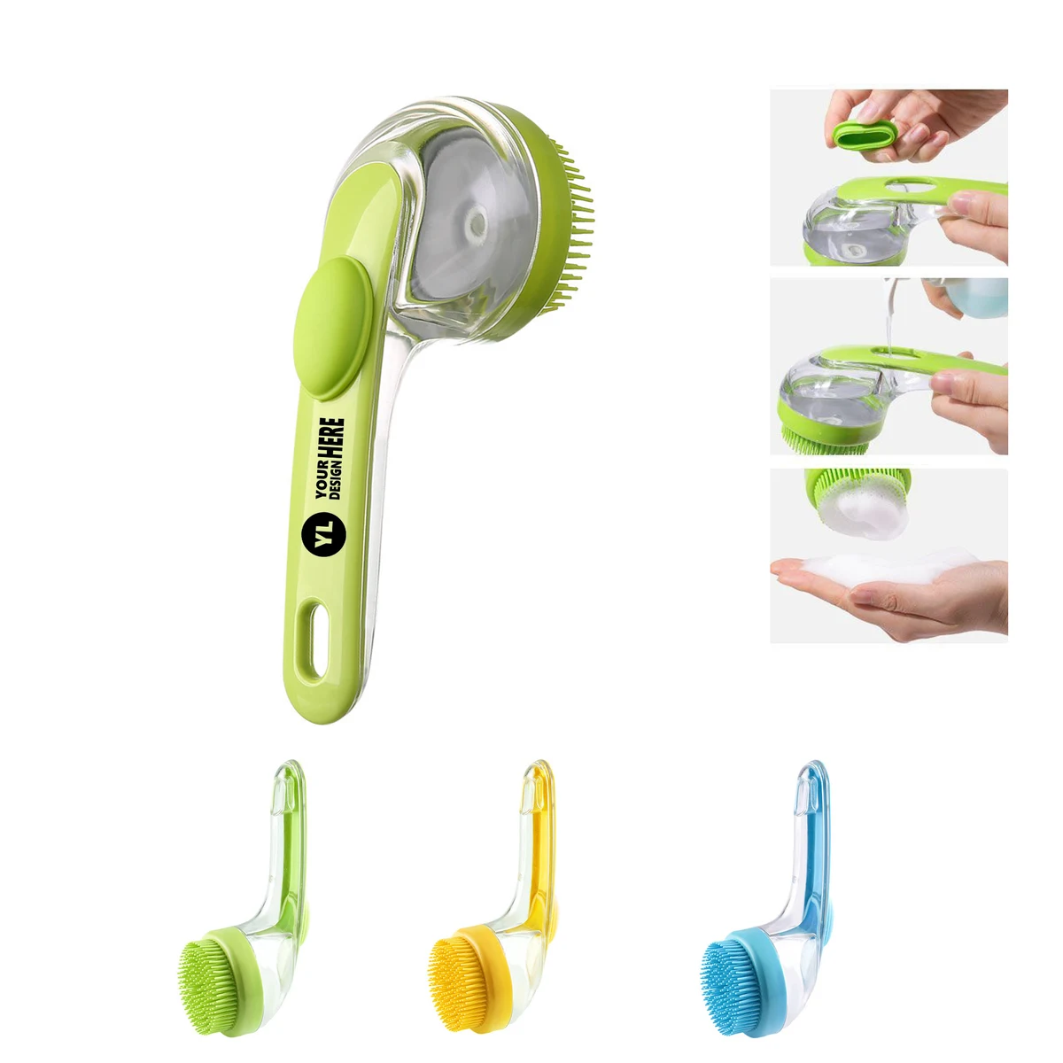Dog Cat Bathing Brush 1