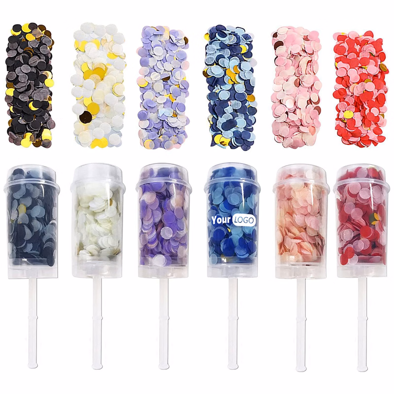 PVC Vibrant Confetti Popper Collection for Every Celebration