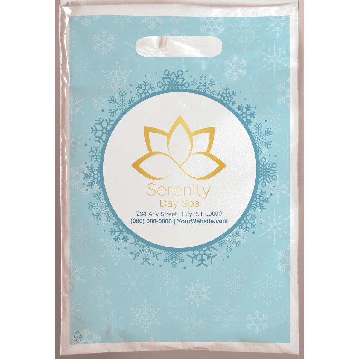 Christmas Scatter Design 2 Plastic Bag (12" x 15") 1