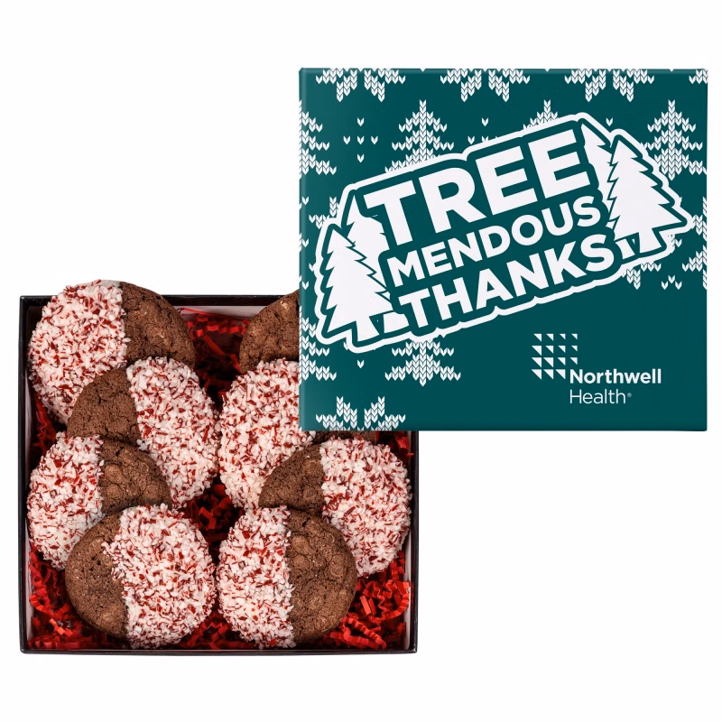 Crushed Peppermint Chocolate French Sable Cookie in Gift Box
