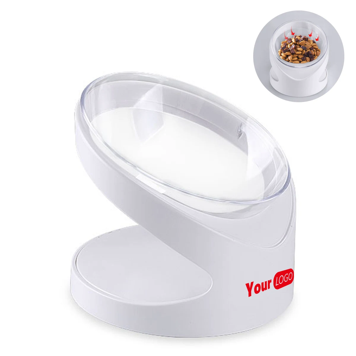 Pet Slope Transparent Bowl 1