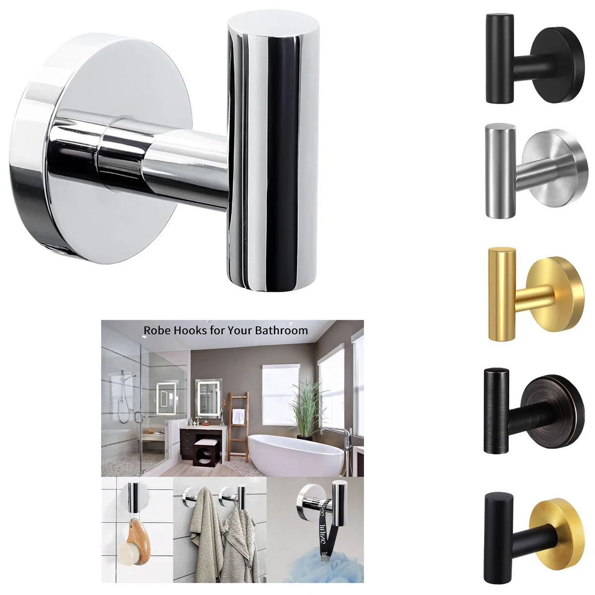 Towel Hooks for Bathroom 1