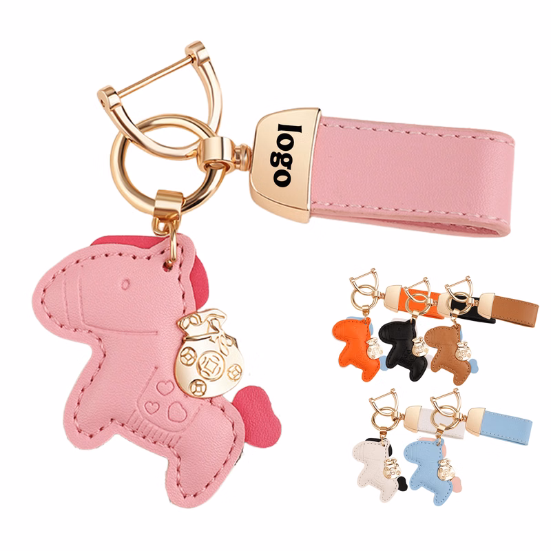 Horse Shaped Wrist Strap Keychain