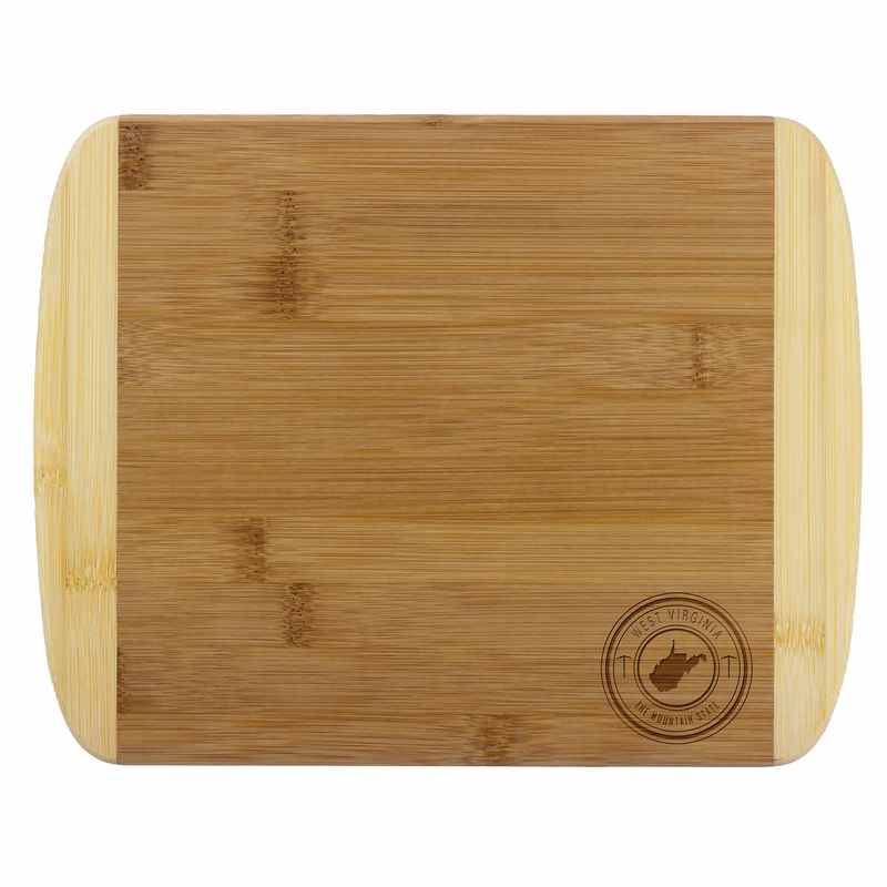 West Virginia State Stamp 2-Tone 11" Cutting Board