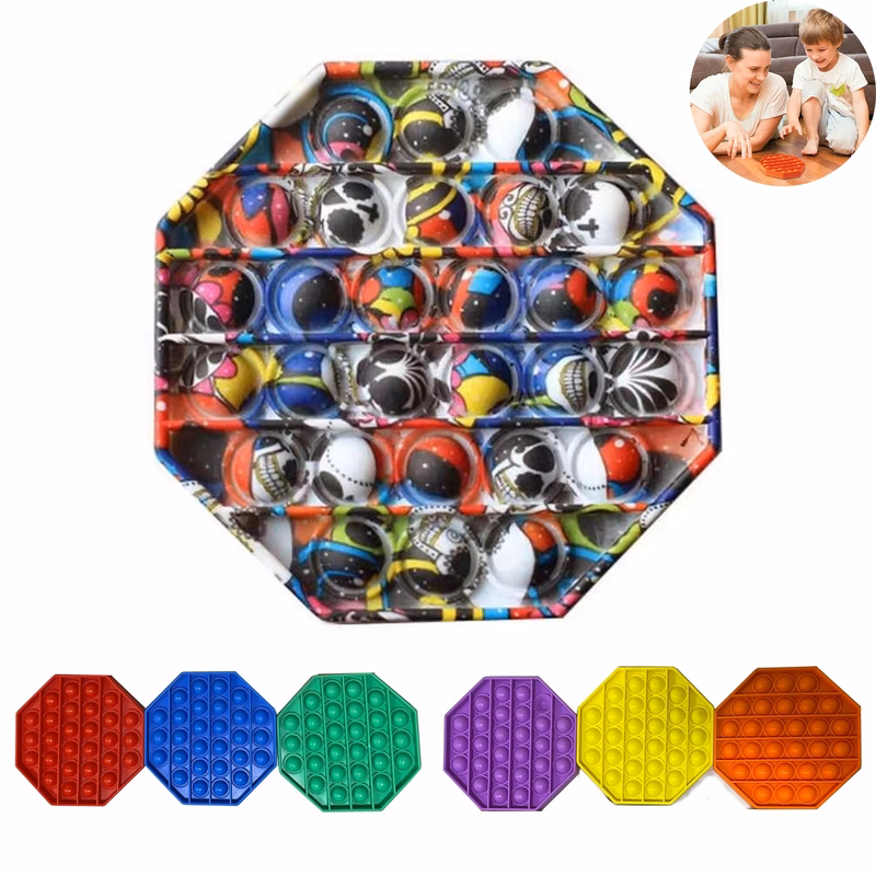 Octagonal shape Reliever Fidget Toy(Full Color Printing )