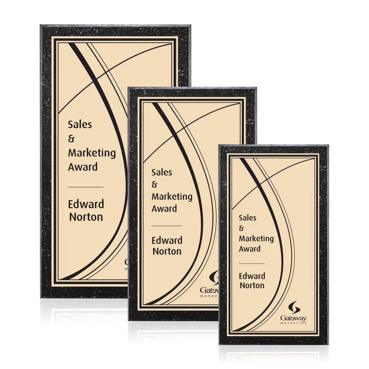 Baltimore/Everett Plaque - Gold/Tall 1