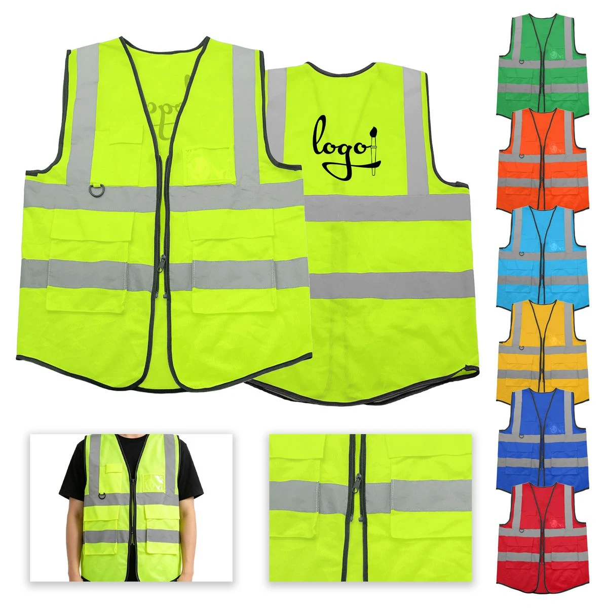 Reflective Construction Vest ANSI Class Compliant 1