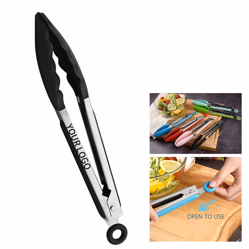 Durable Silicone Tip BBQ Tong for Cooking