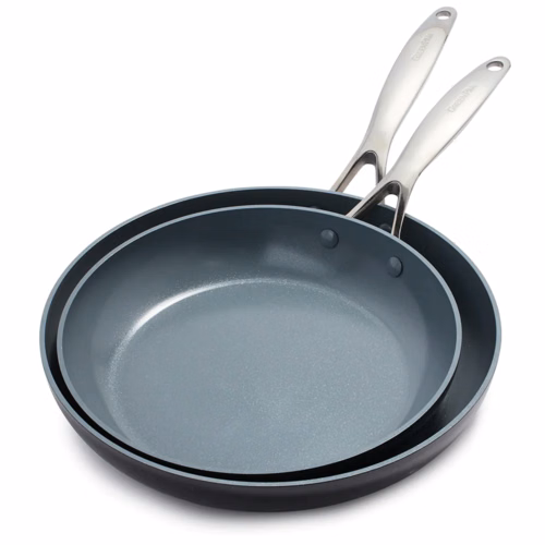 GreenPan Valencia Pro Ceramic Non Stick 10 and 12-inch Frypan Set