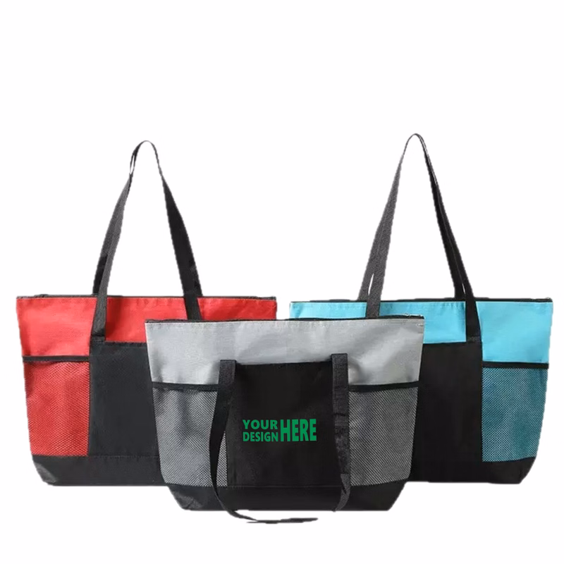 Multi Pocket Large Capacity Zippered Tote Bag