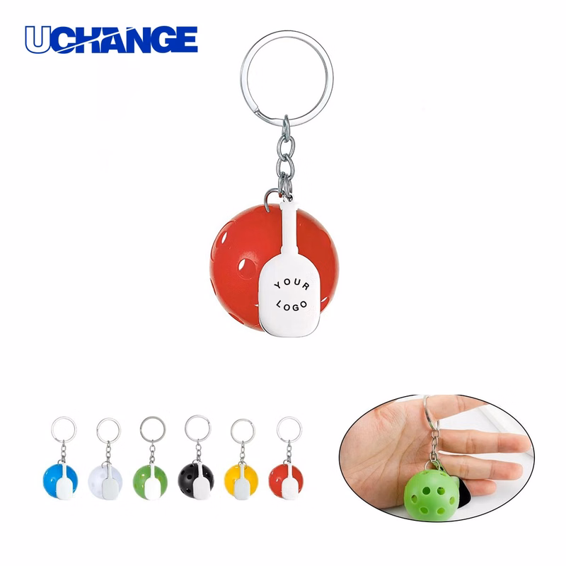 Pickleball Keychain Accessory Charm for Fans and Players