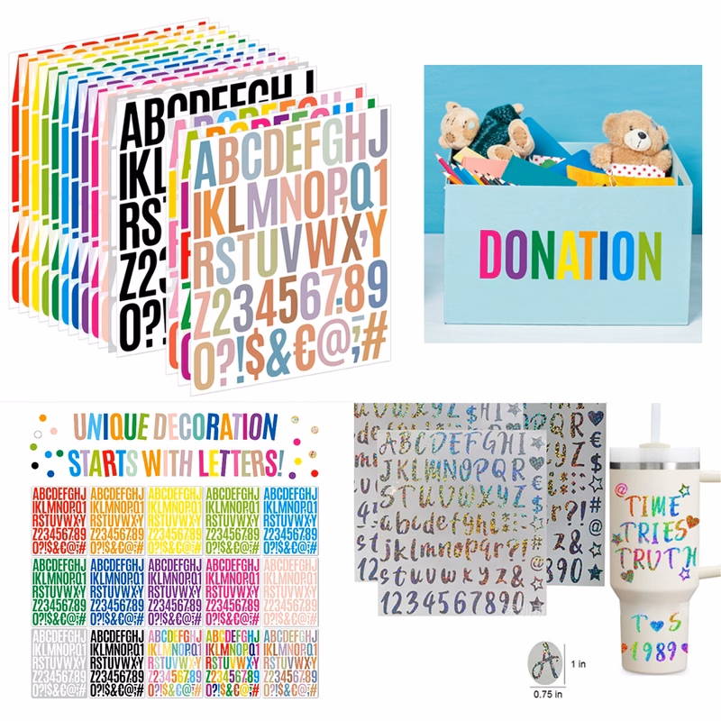 Customized Name Letter Stickers