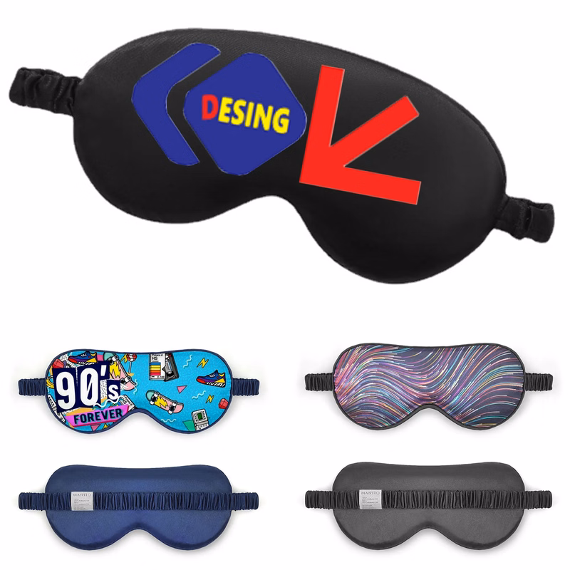 Full Color Emulationsilk Thin Fashion Eye Mask