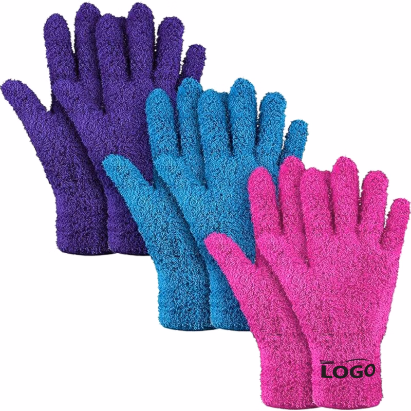 Polyester Coral Fleece Household Cleaning Gloves