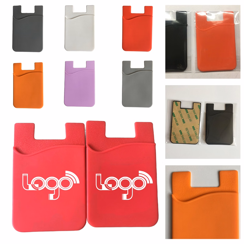 Durable and Colorful Silicone Card Pocket