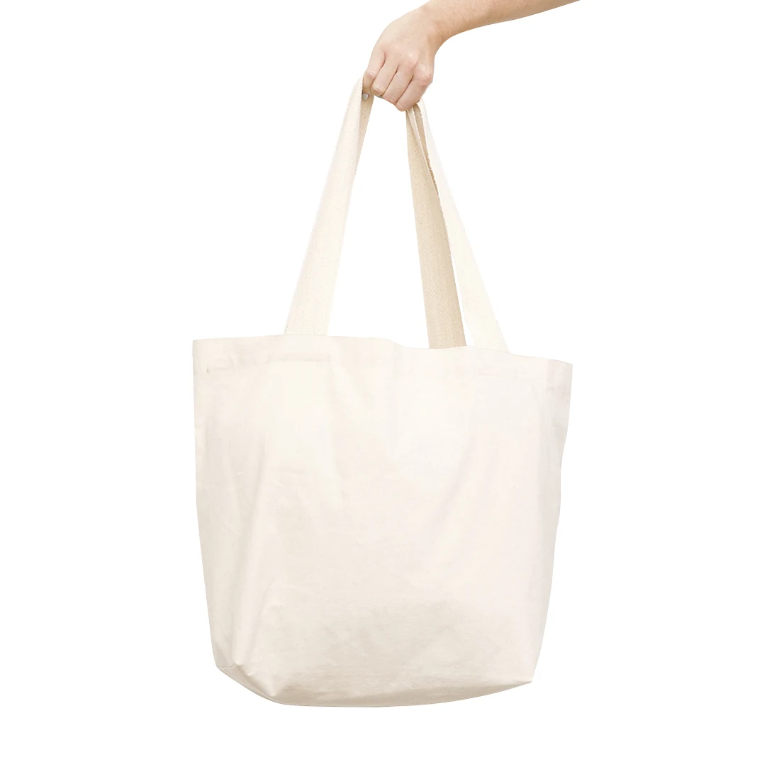 Organic Canvas Lounge Tote, custom tote bag with logo imprint 1