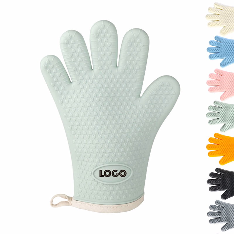 Five Fingers Silicone Oven Mitt Double Layers