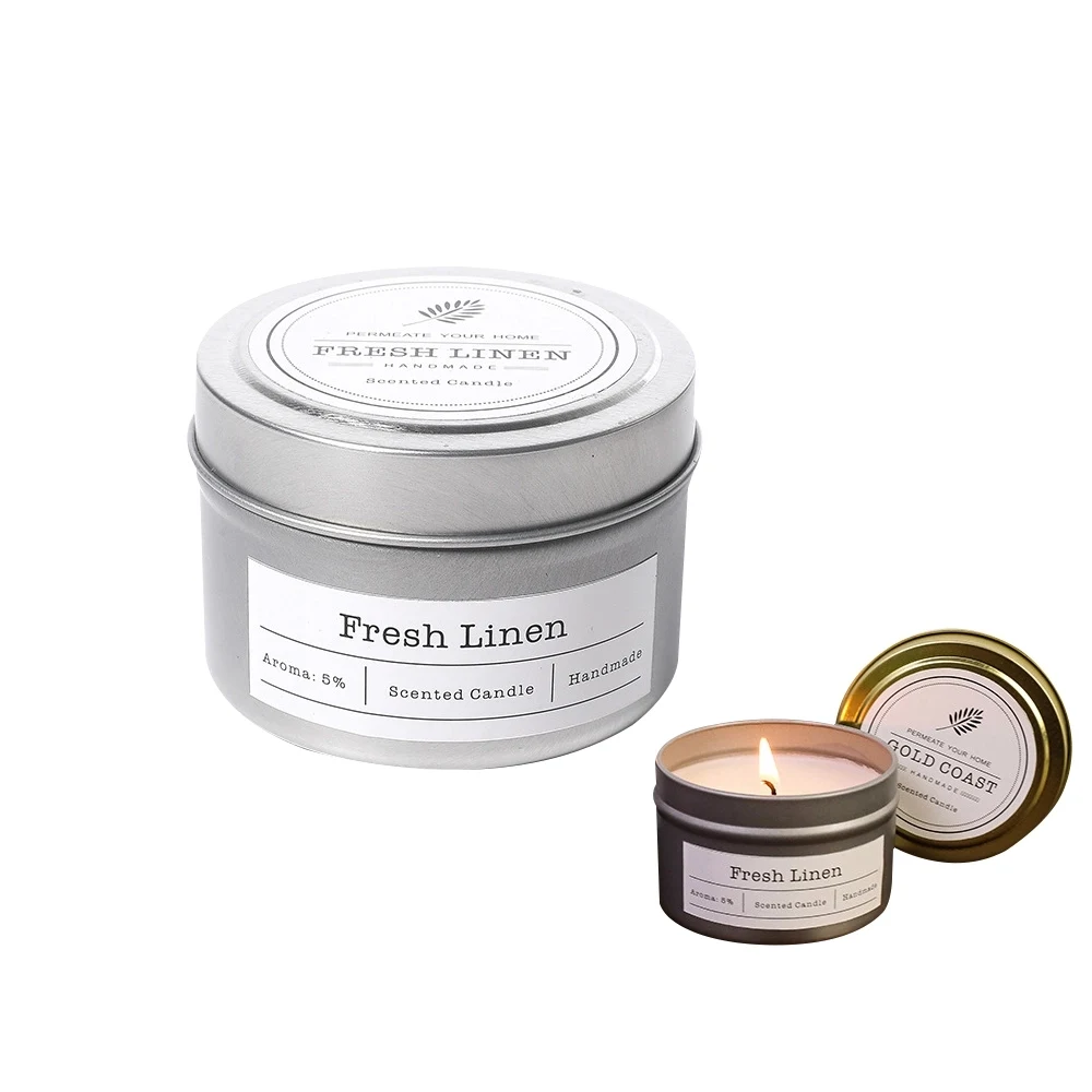4 oz. Candle In Round Tin 1