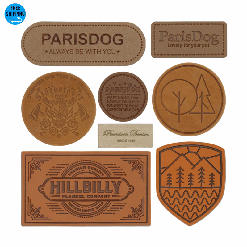 Custom Faux Leather Patch 3"
