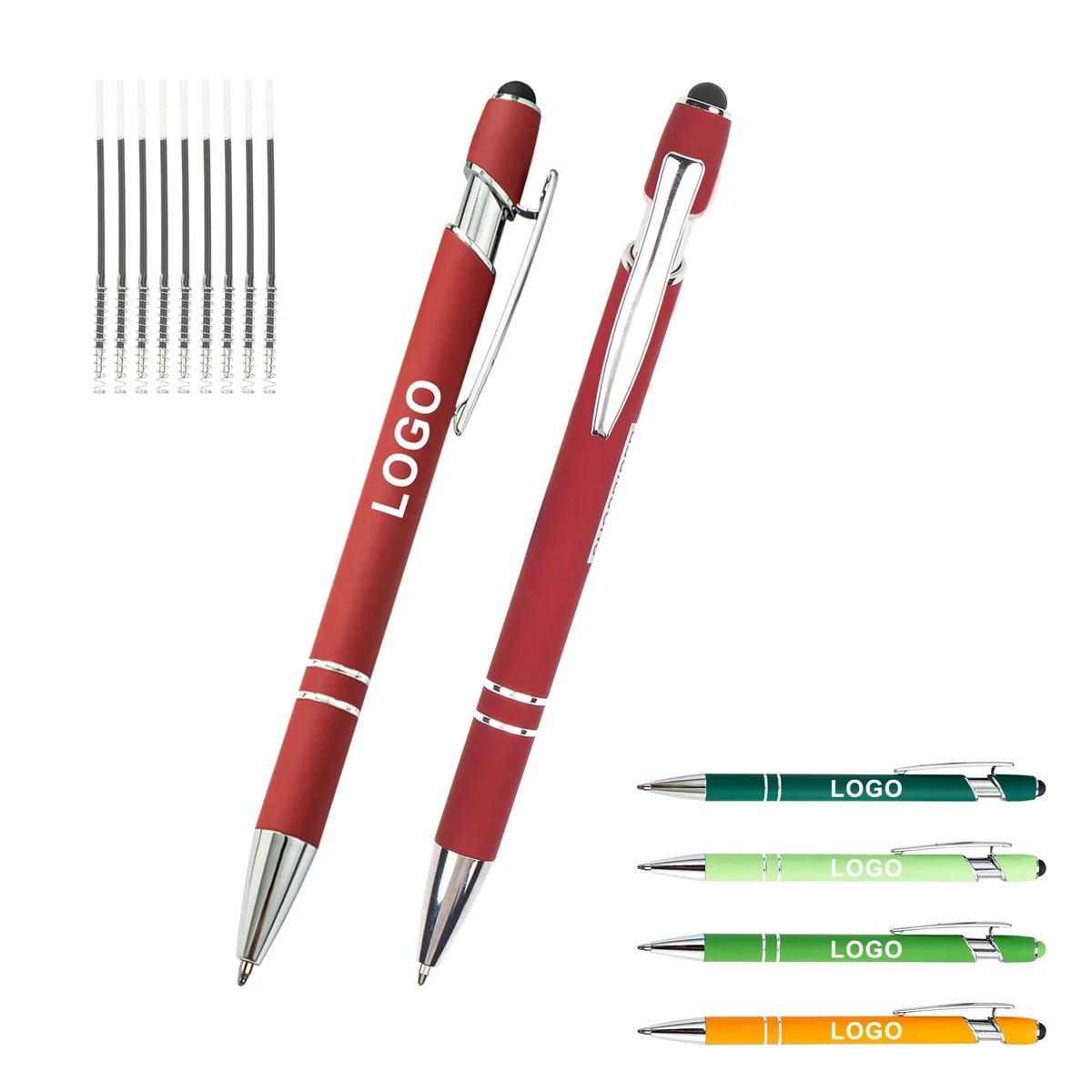 Aluminum Ballpoint Stylus Pen with Laser Engraving 1