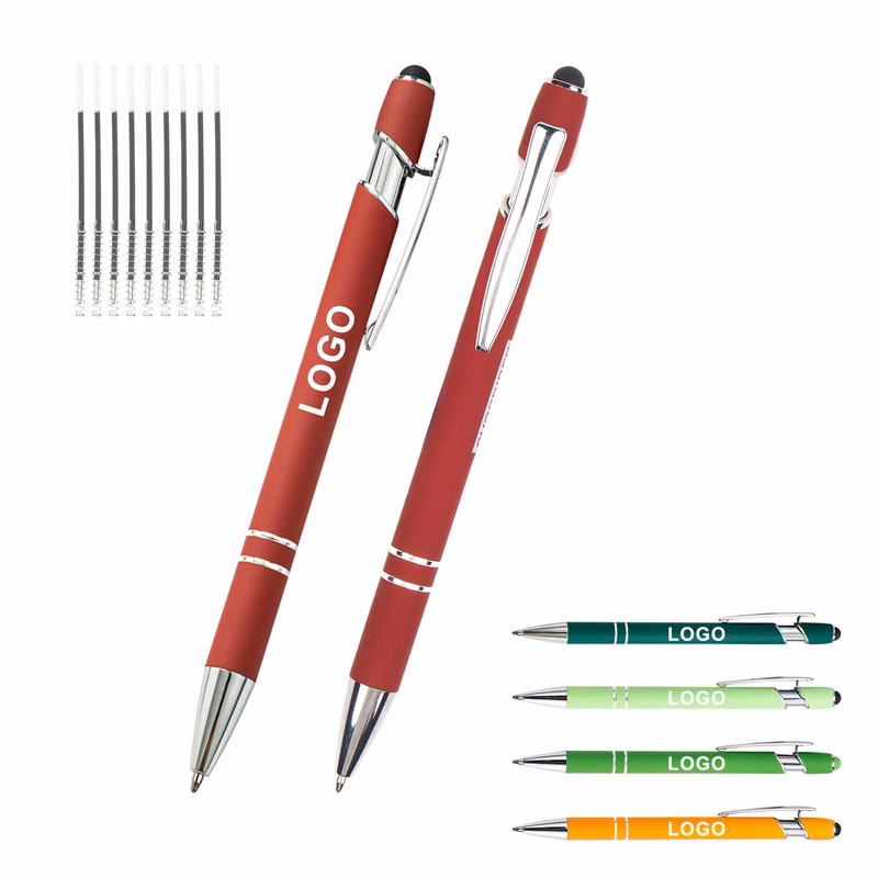 Aluminum Ballpoint Stylus Pen with Laser Engraving