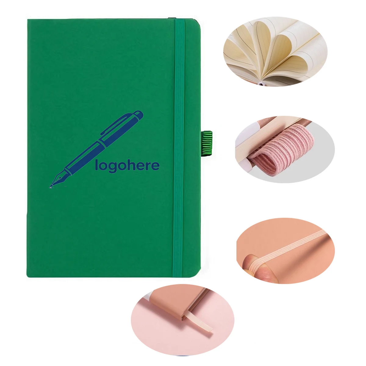 MOQ 30 Portable A5 PU Leather Notebook 1