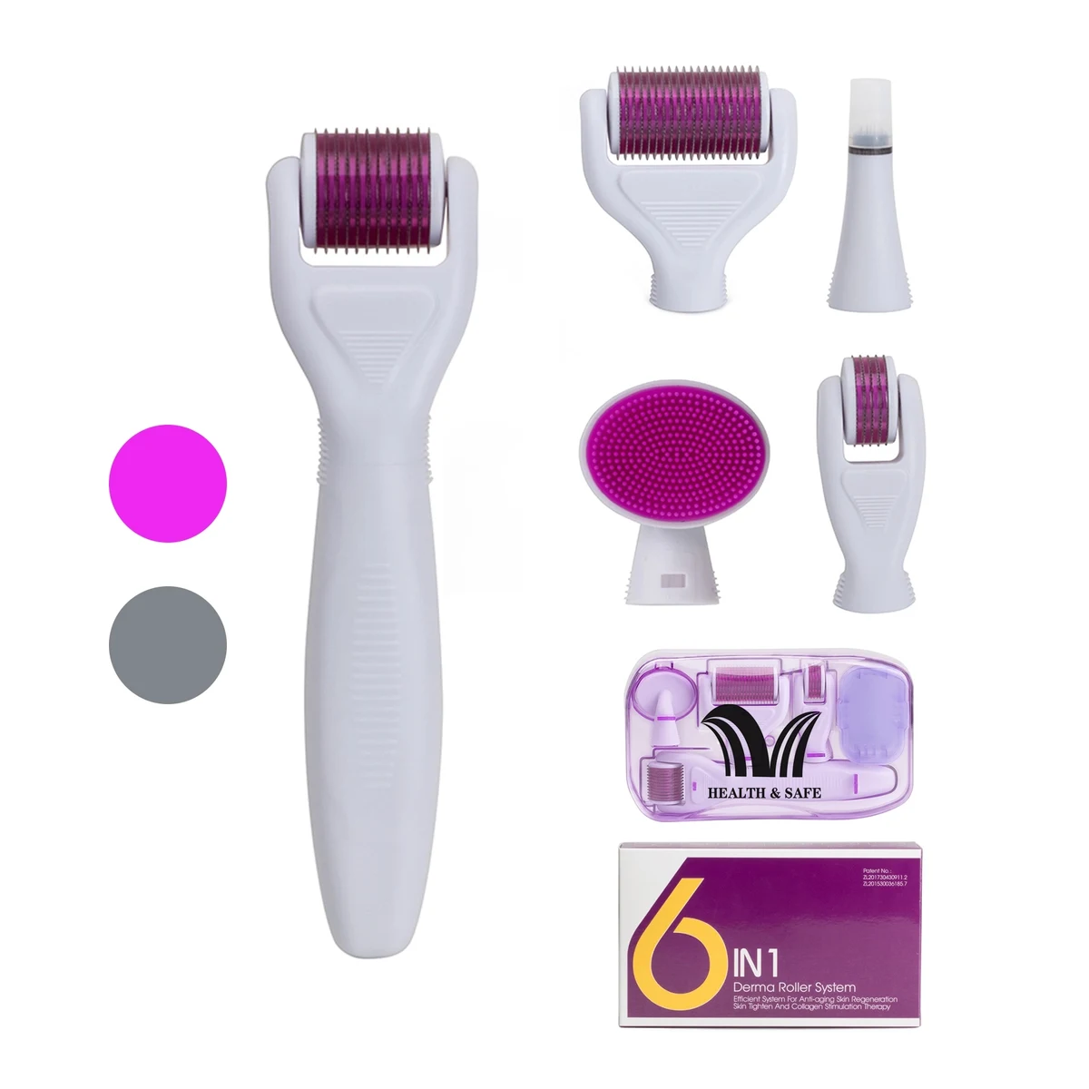 6 in 1 Dermaroller Kit for Face and Body Micro Needle 1