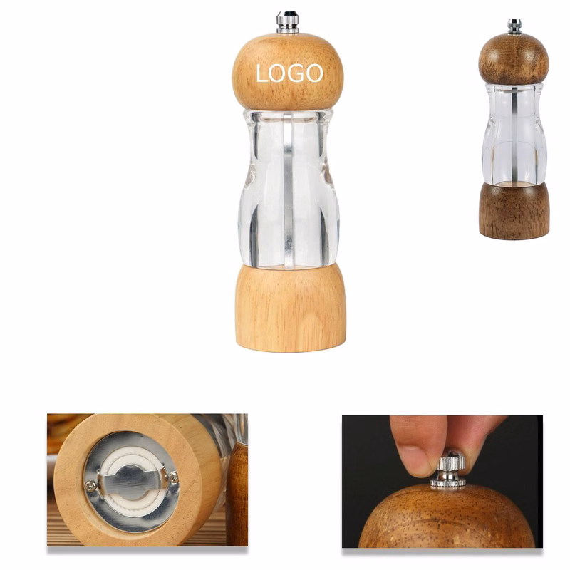 Food Grade Acrylic Black Pepper Grinder Bottle