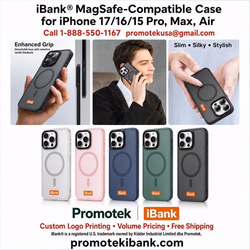 iBank ® Frosted Mag Safe Shockproof Cover compatible with iPhone 17/16/15/14/13/12 Pro Max Air