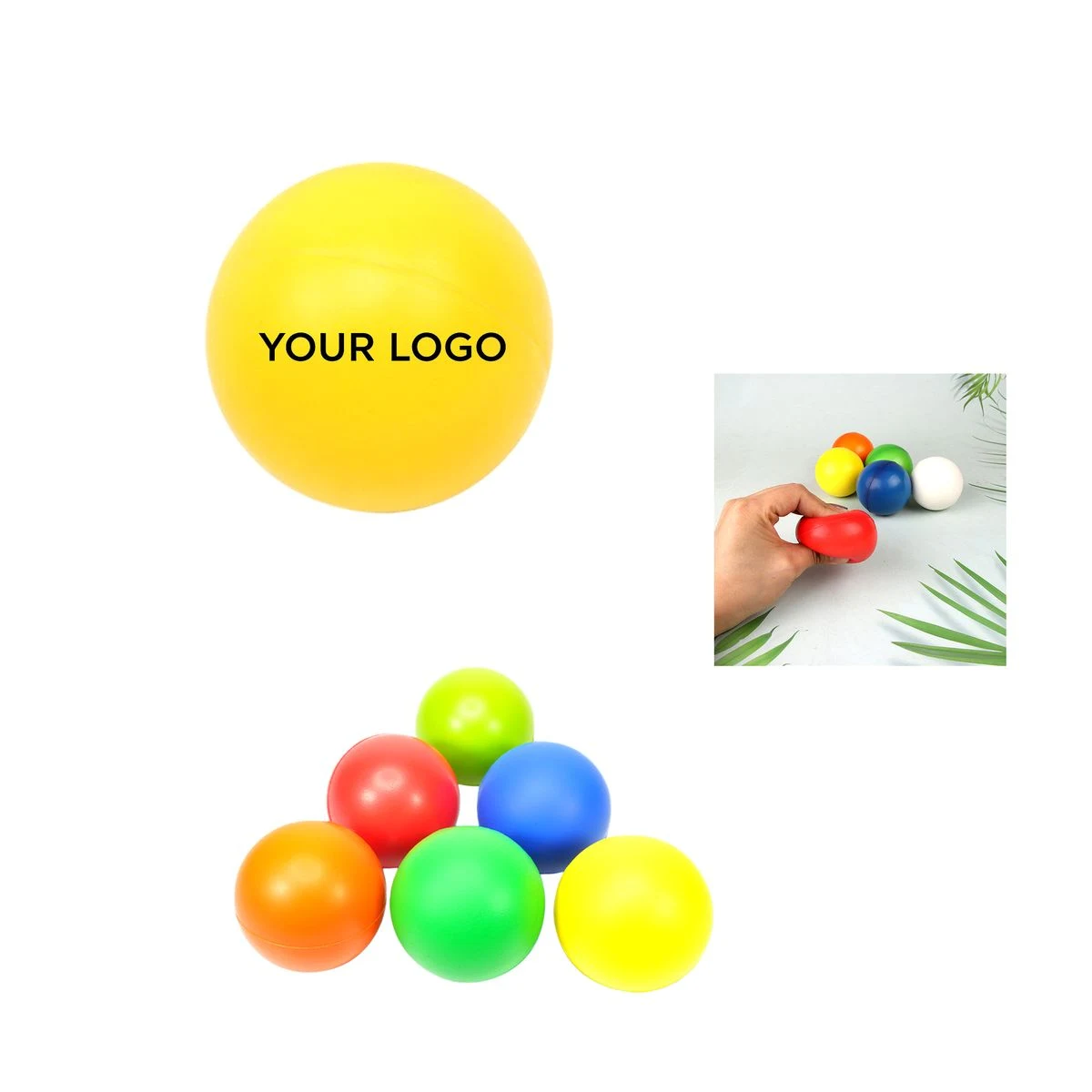 Colorful Custom PU Stress Ball 1