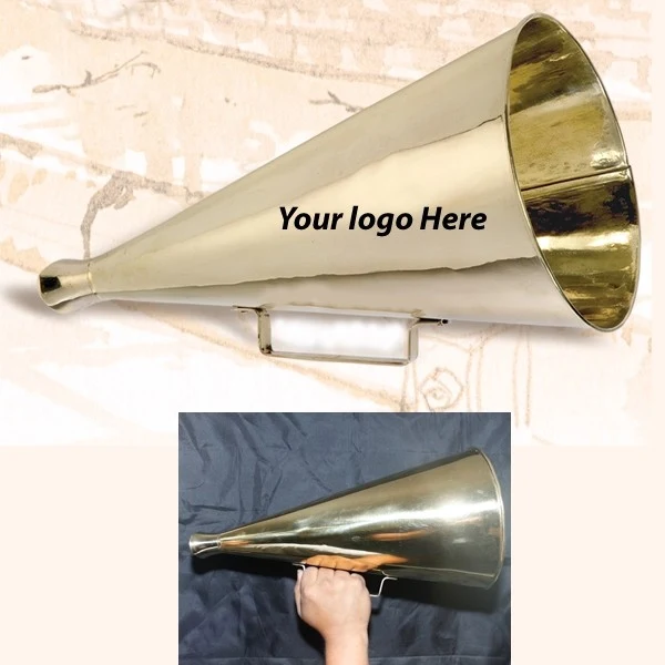 16-Inch Jumbo solid Brass Bull Horn 1