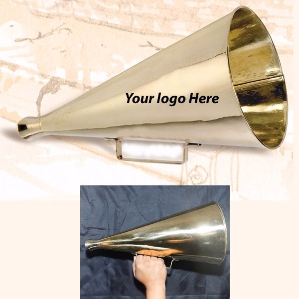 16-Inch Jumbo solid Brass Bull Horn