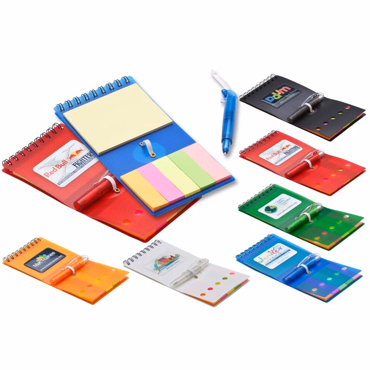 Spiral Sticky Flag Booklet with Full Color Imprint