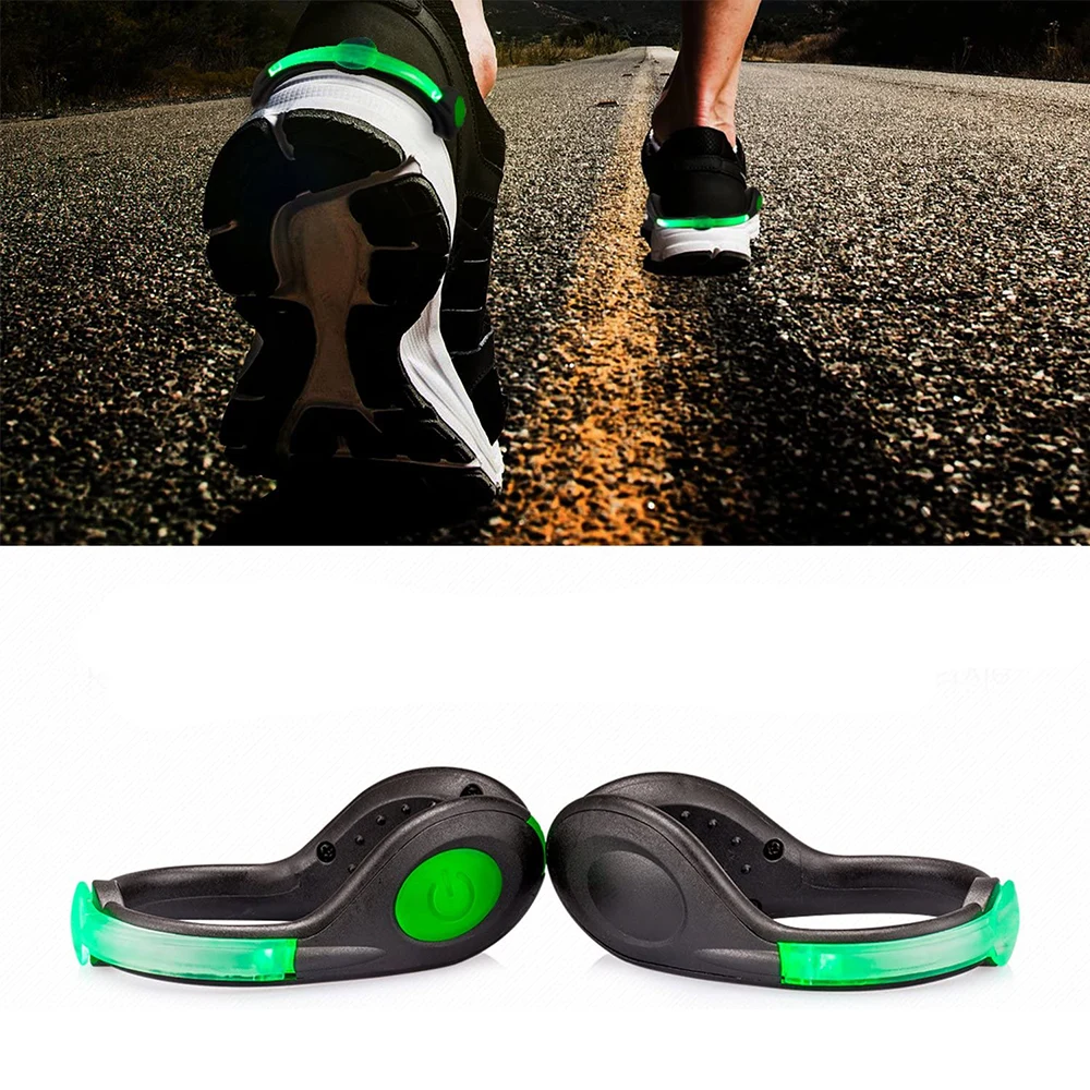 Luminous Safety Night Running Shoe Clips 1