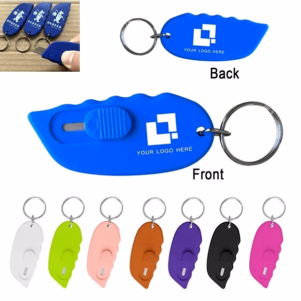 Retractable Mini Box Cutter With Keyring