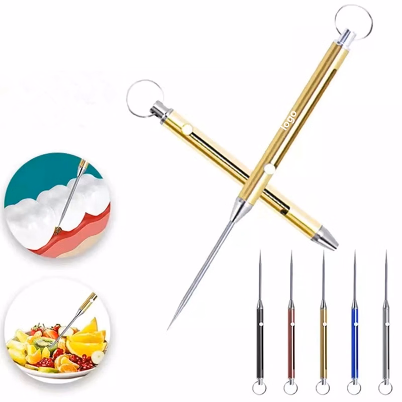 Reusable Titanium Metal Pocket Toothpicks