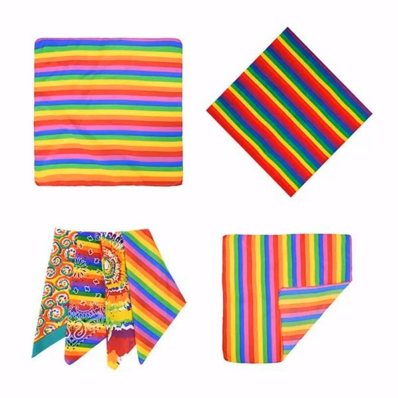 LGBT Rainbow Bandana Stripe Square Scarf Pride Accessories