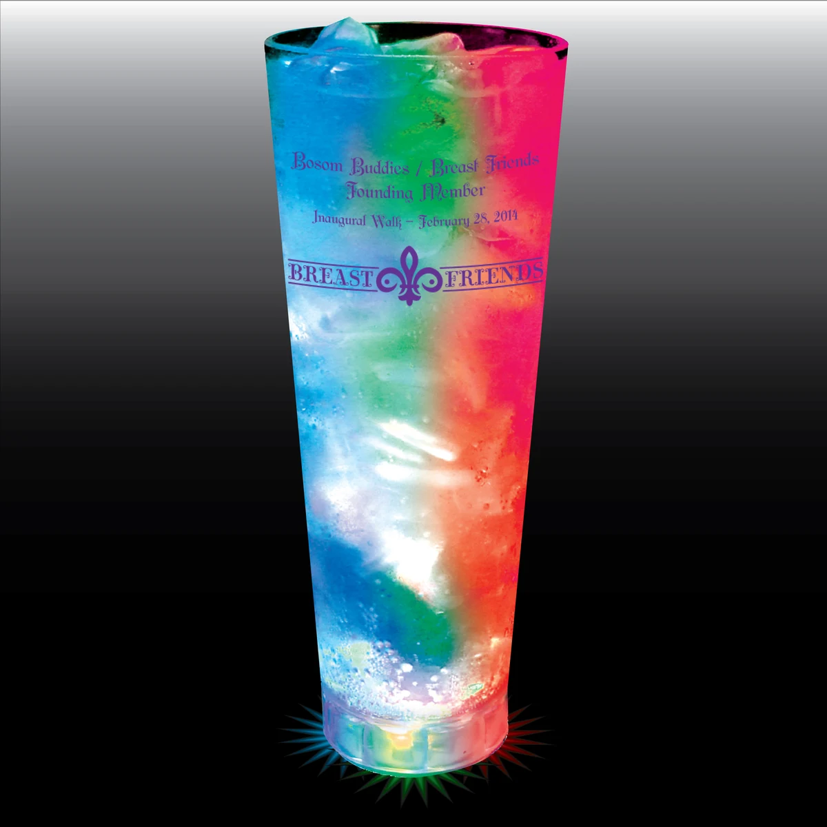 24oz 3-Light Large Volume Tall Plastic Cup 1