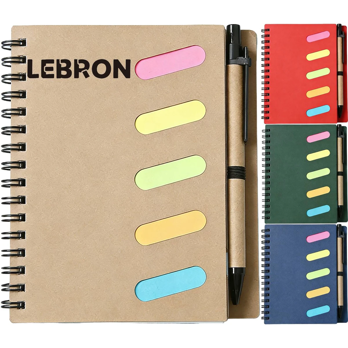 Spiral Sticky Notebook w/ Pen 1