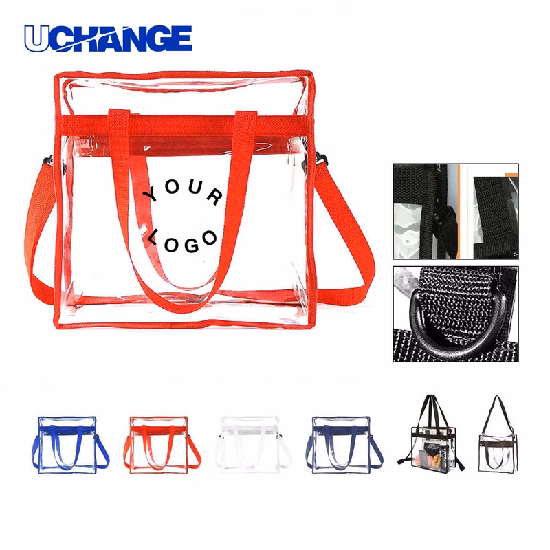Clear PVC Tote Bag Carrier for Stadium Events