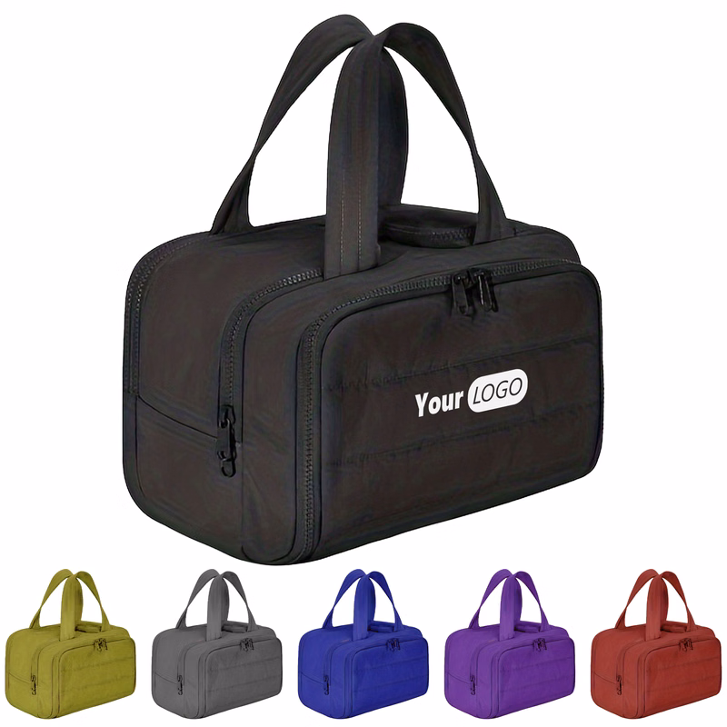 Nylon Durable Multi-Compartment Travel Bag With Customizable Logo