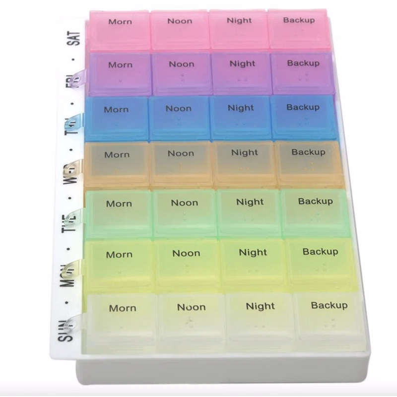 7 days Multicolor Pill Box