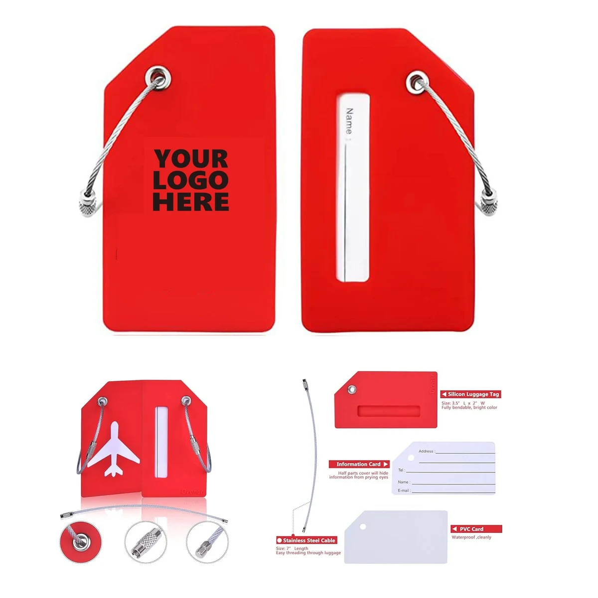 Silicone Luggage Tag For Suitcase 1